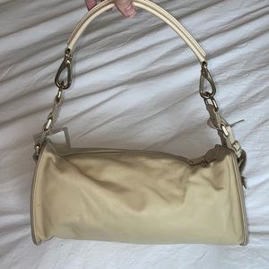 Jil Sander Cream Leather Purse